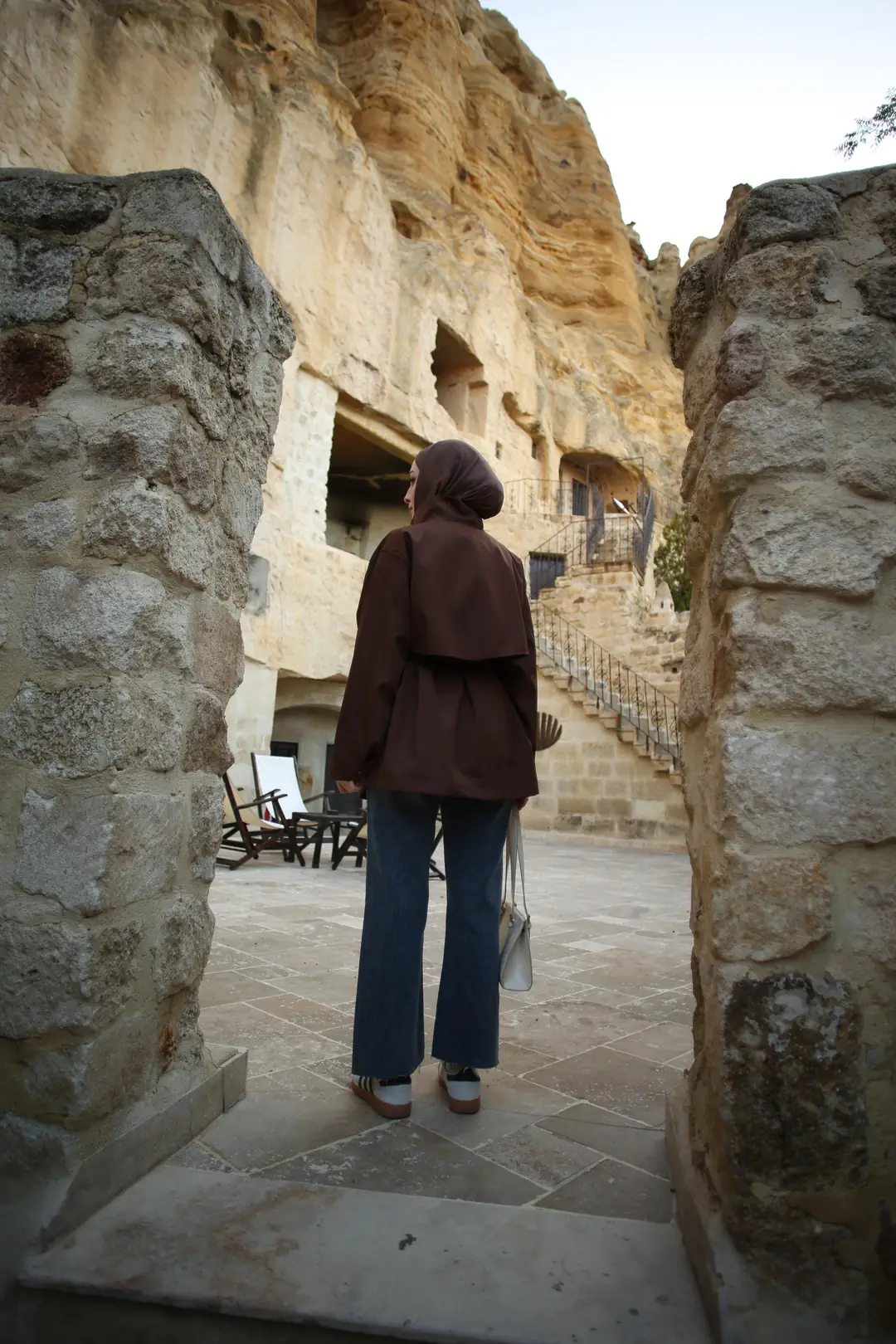 Maxi Cepli Ceket Kahve - Görsel 5