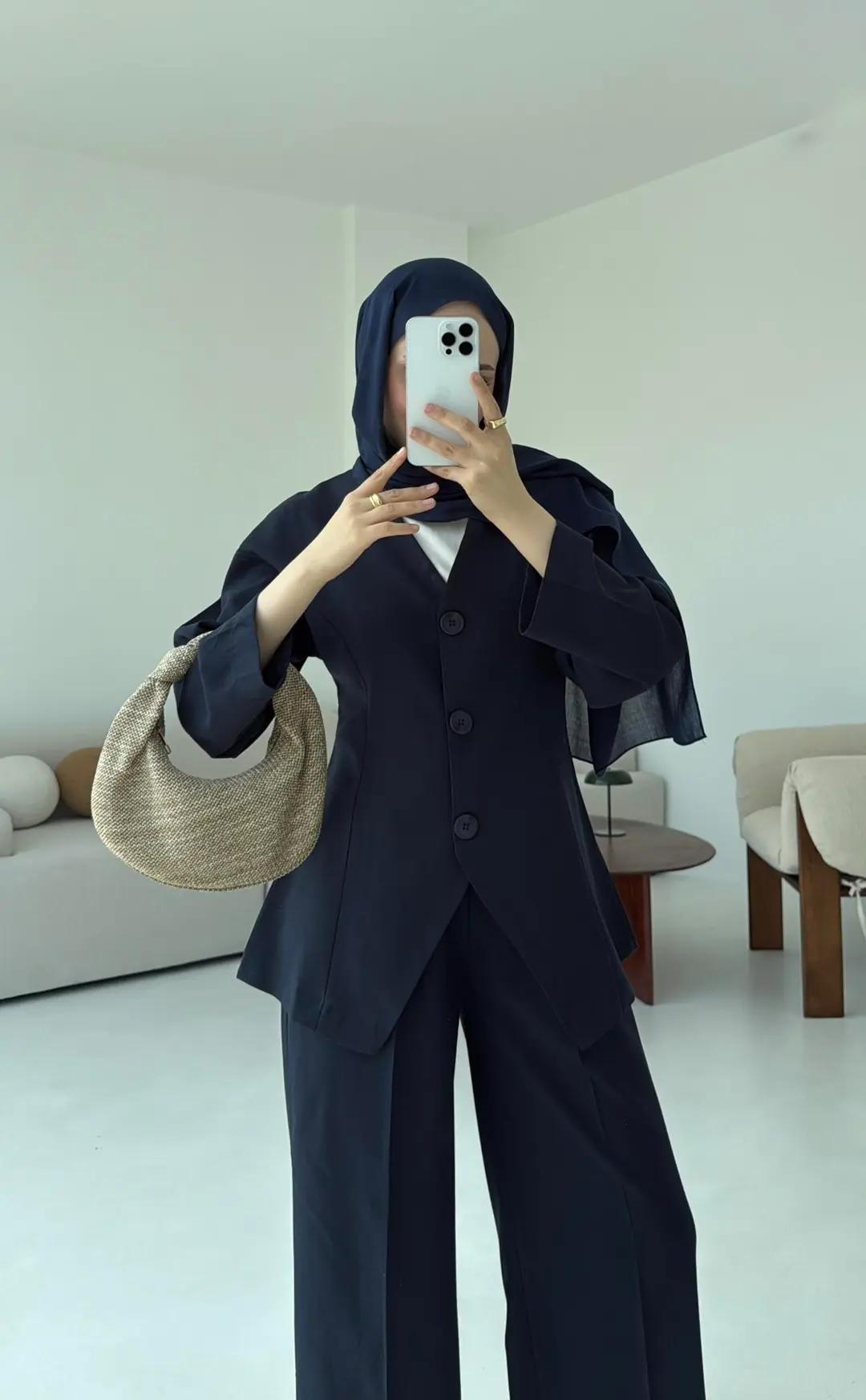 Mila Takım Lacivert - Görsel 5