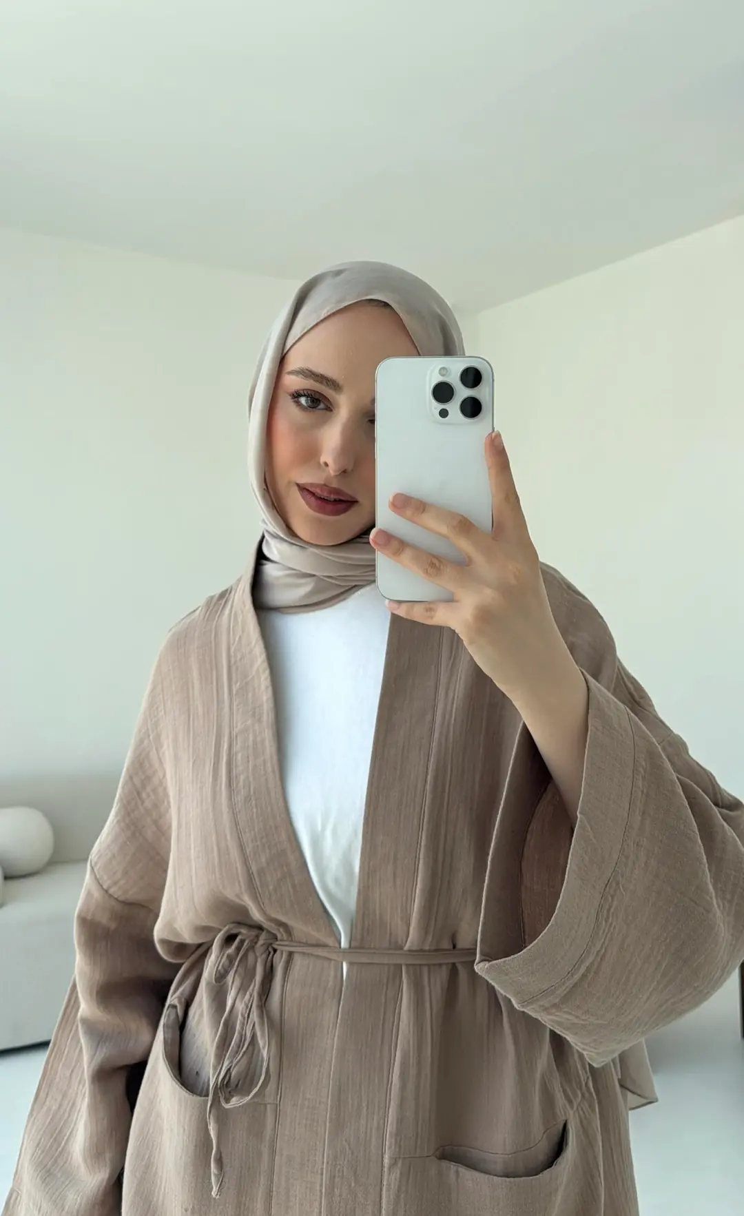 Müslin Kimono Vizon - Görsel 10