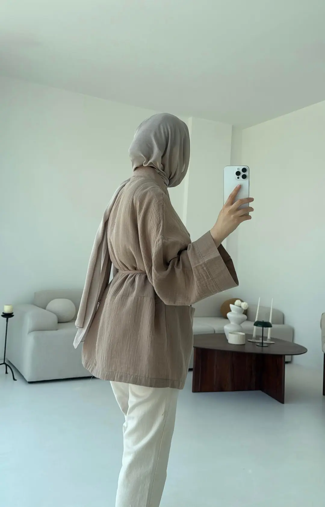 Müslin Kimono Vizon - Görsel 2