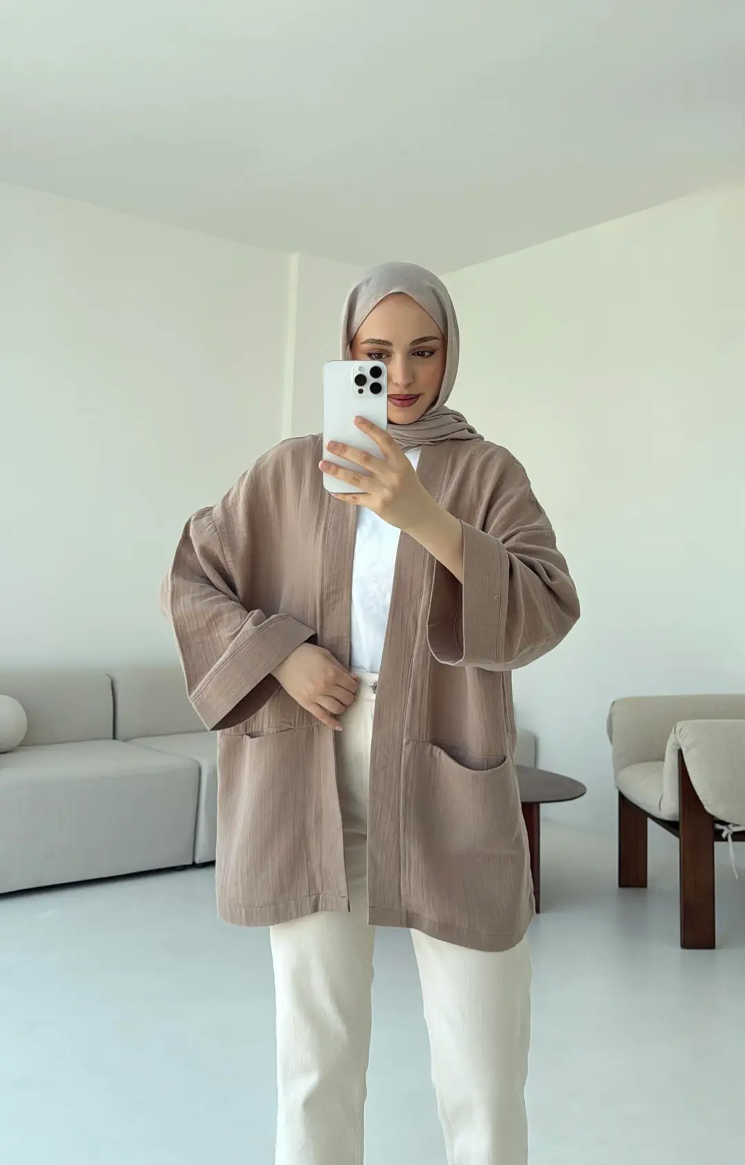 Müslin Kimono Vizon - Görsel 8