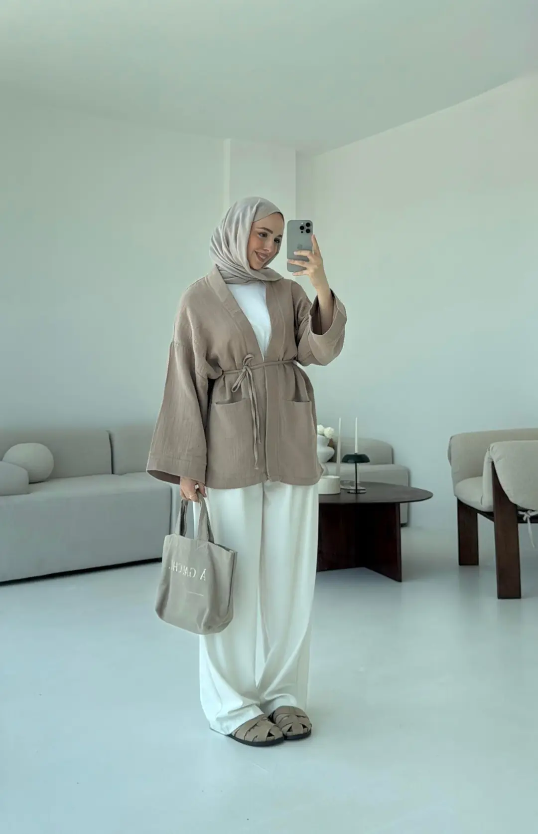 Müslin Kimono Vizon - Görsel 4