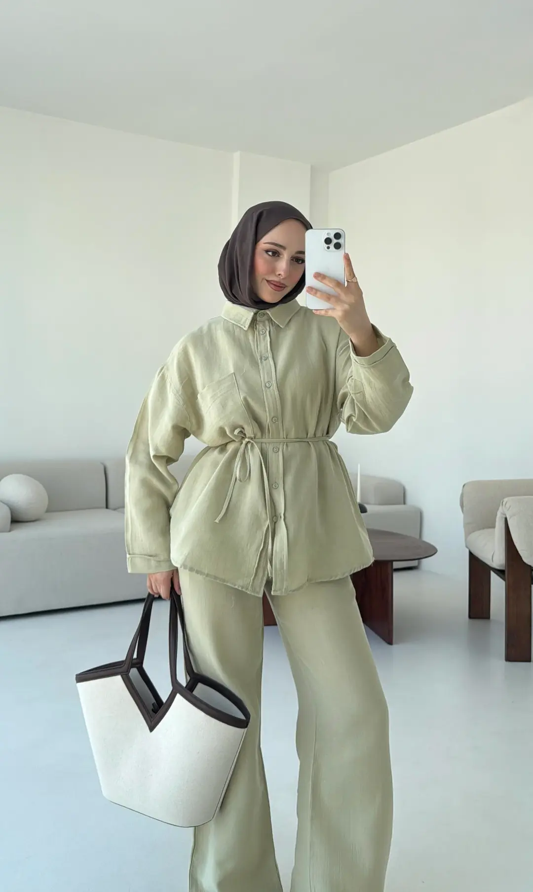 Müslin Pantolon Takım Haki - Görsel 5