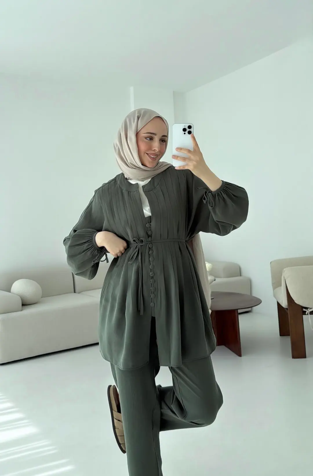 Nervüllü Takım Yeşil - Görsel 4