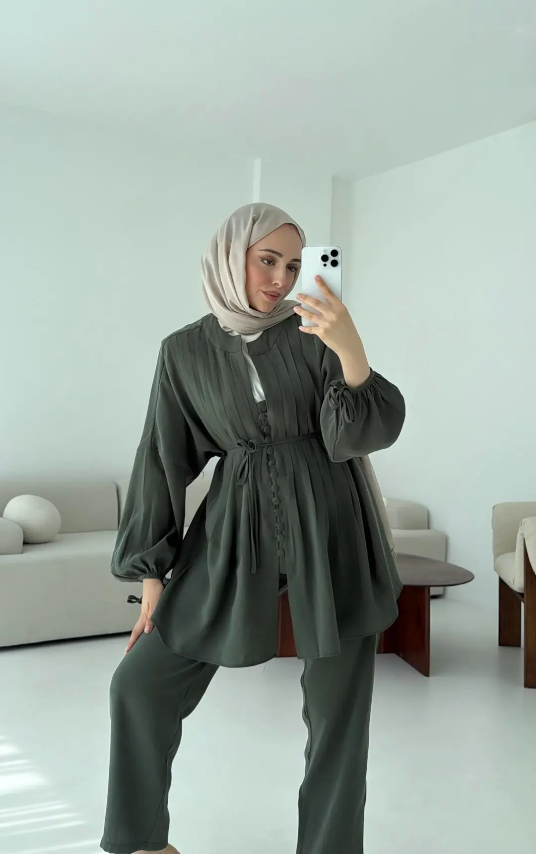 Nervüllü Takım Yeşil - Görsel 6