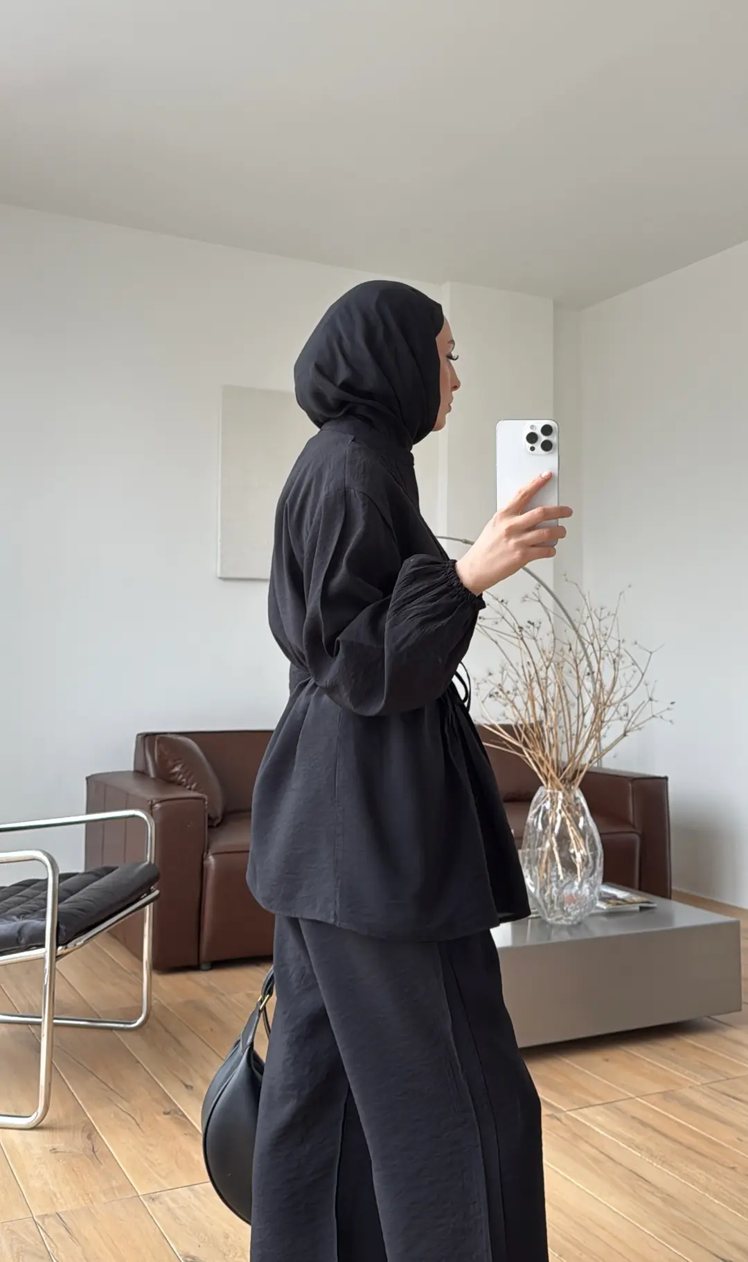 Nervürlü Takım Siyah - Görsel 6