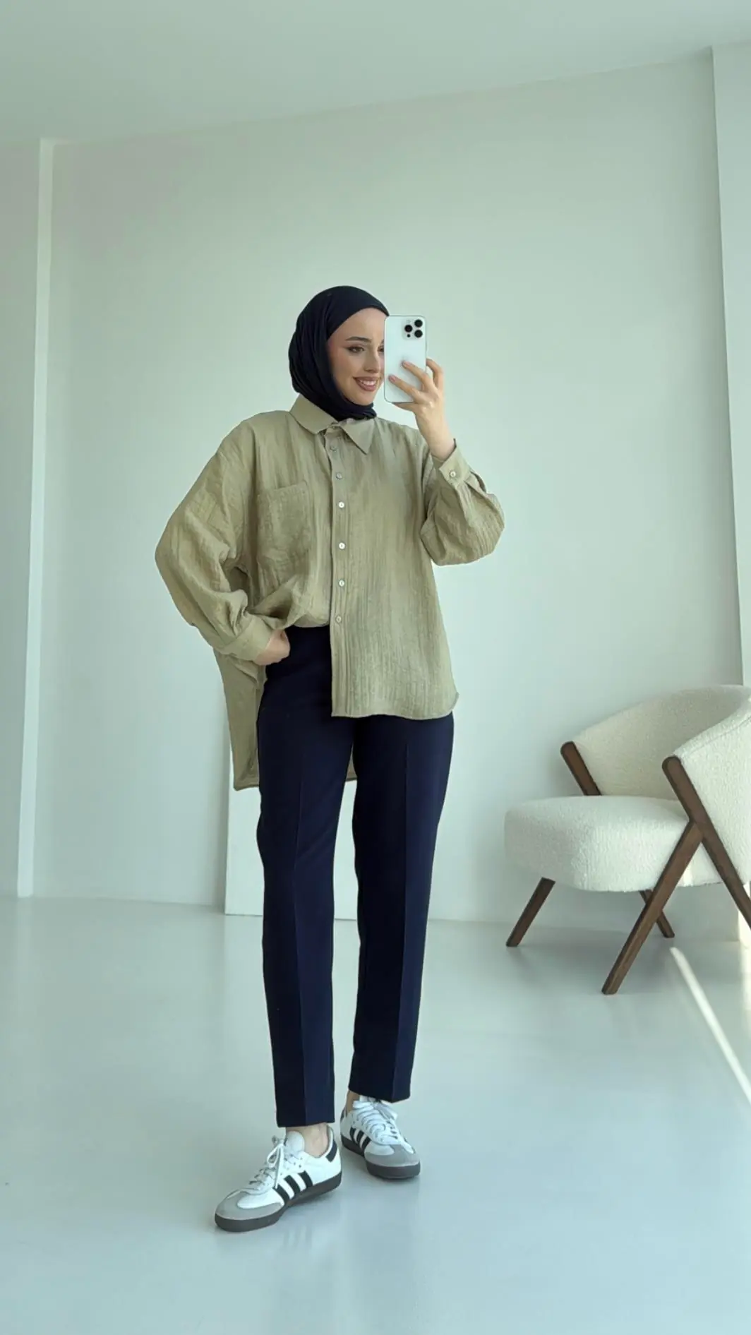 Olive Premium Gömlek - Görsel 2