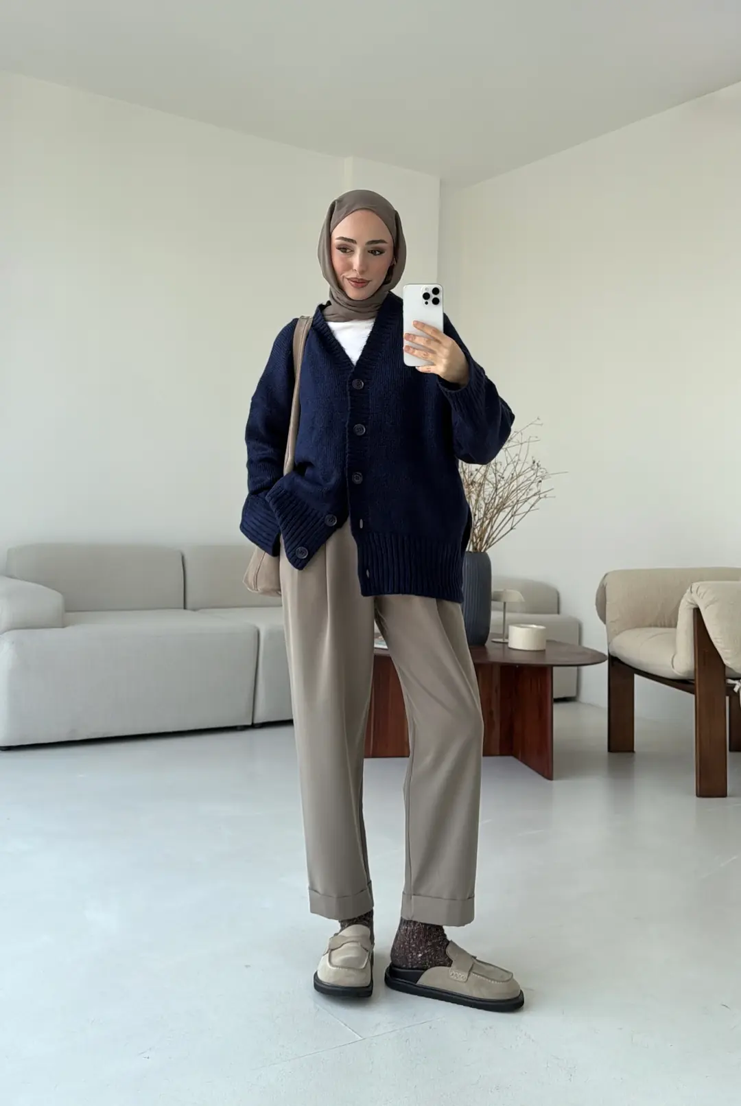 Örgü Hırka Lacivert - Görsel 2