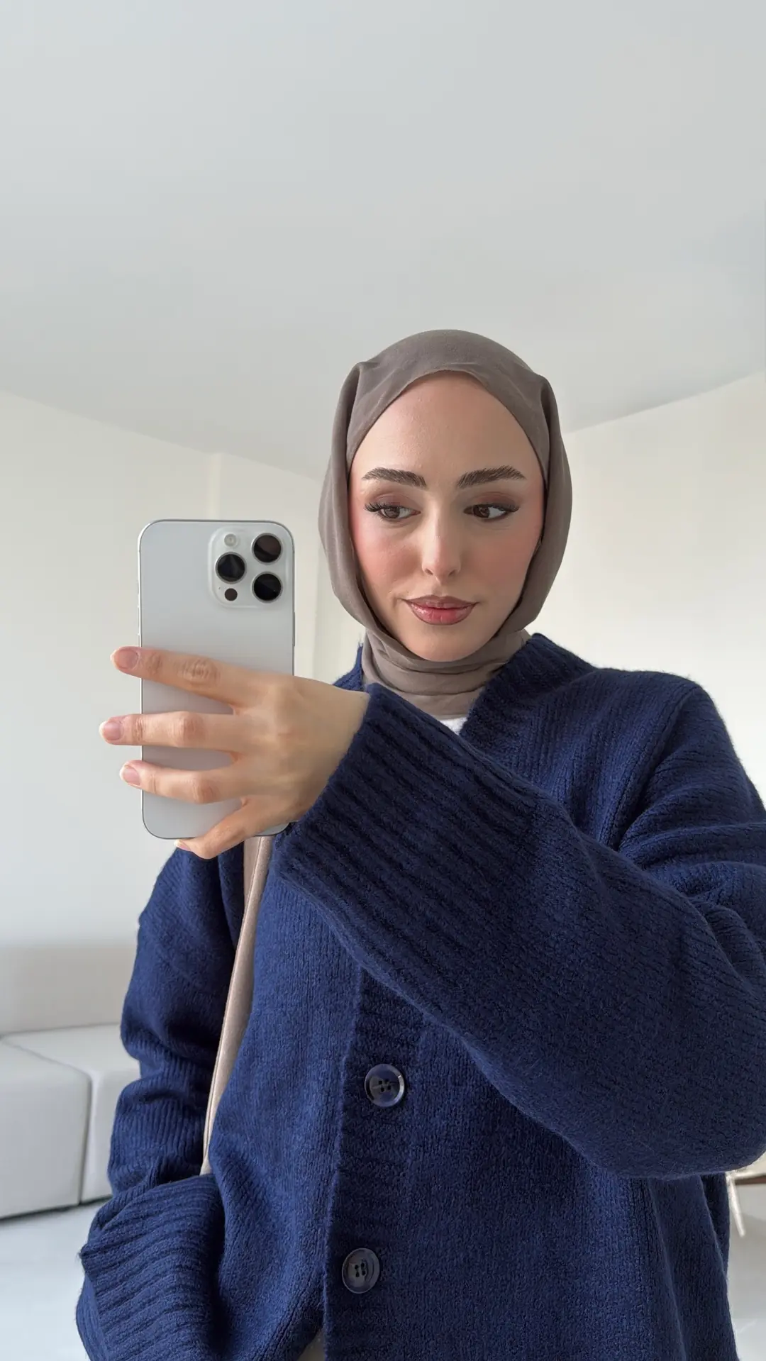 Örgü Hırka Lacivert - Görsel 3