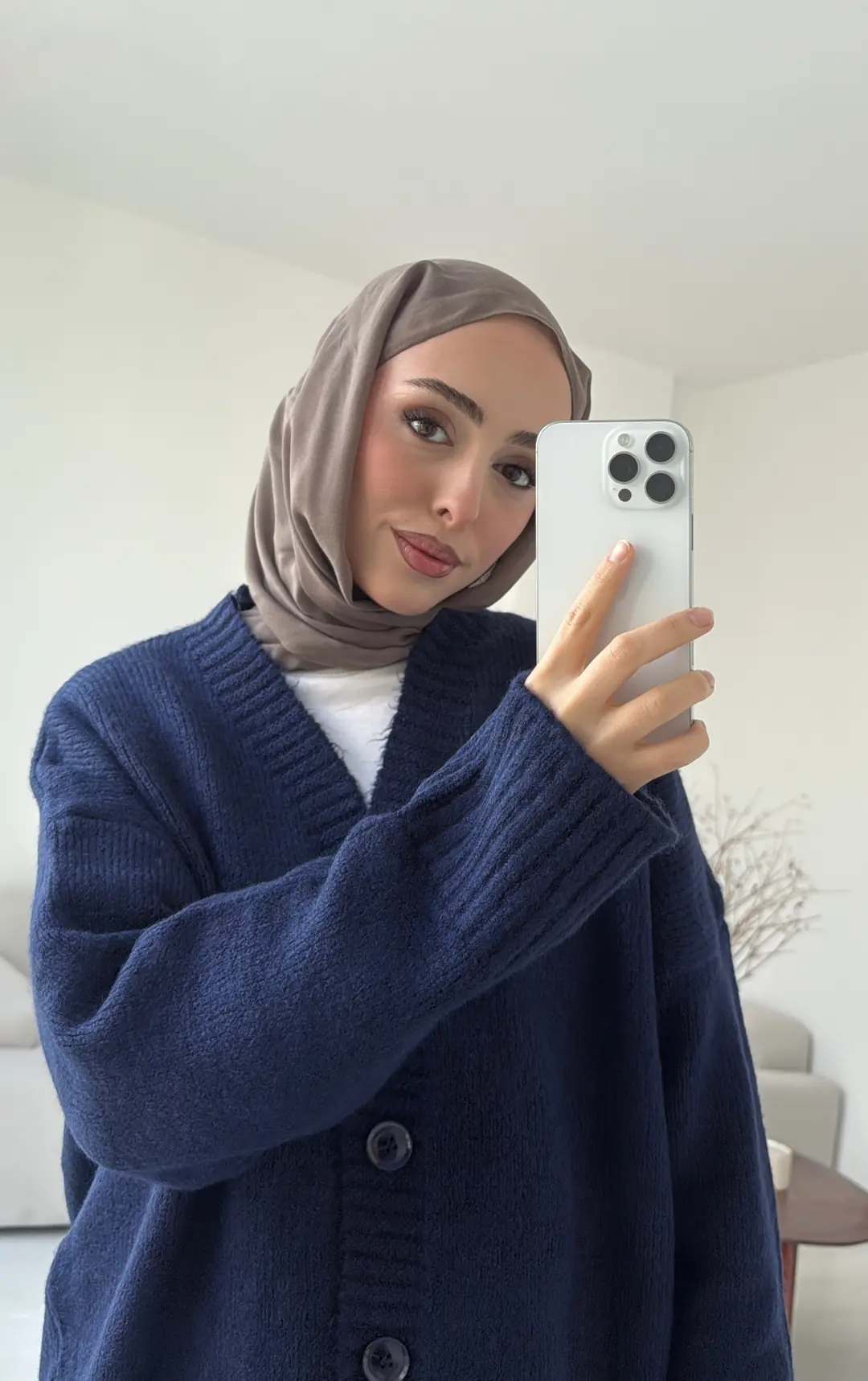 Örgü Hırka Lacivert - Görsel 9