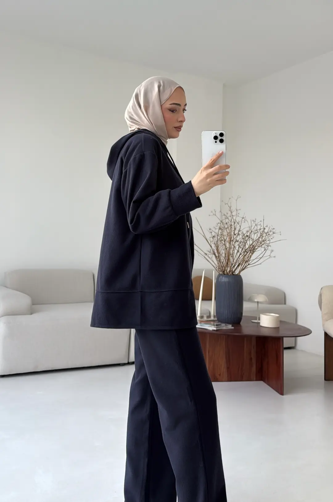 Örme Fermuarlı Takım Lacivert - Görsel 2