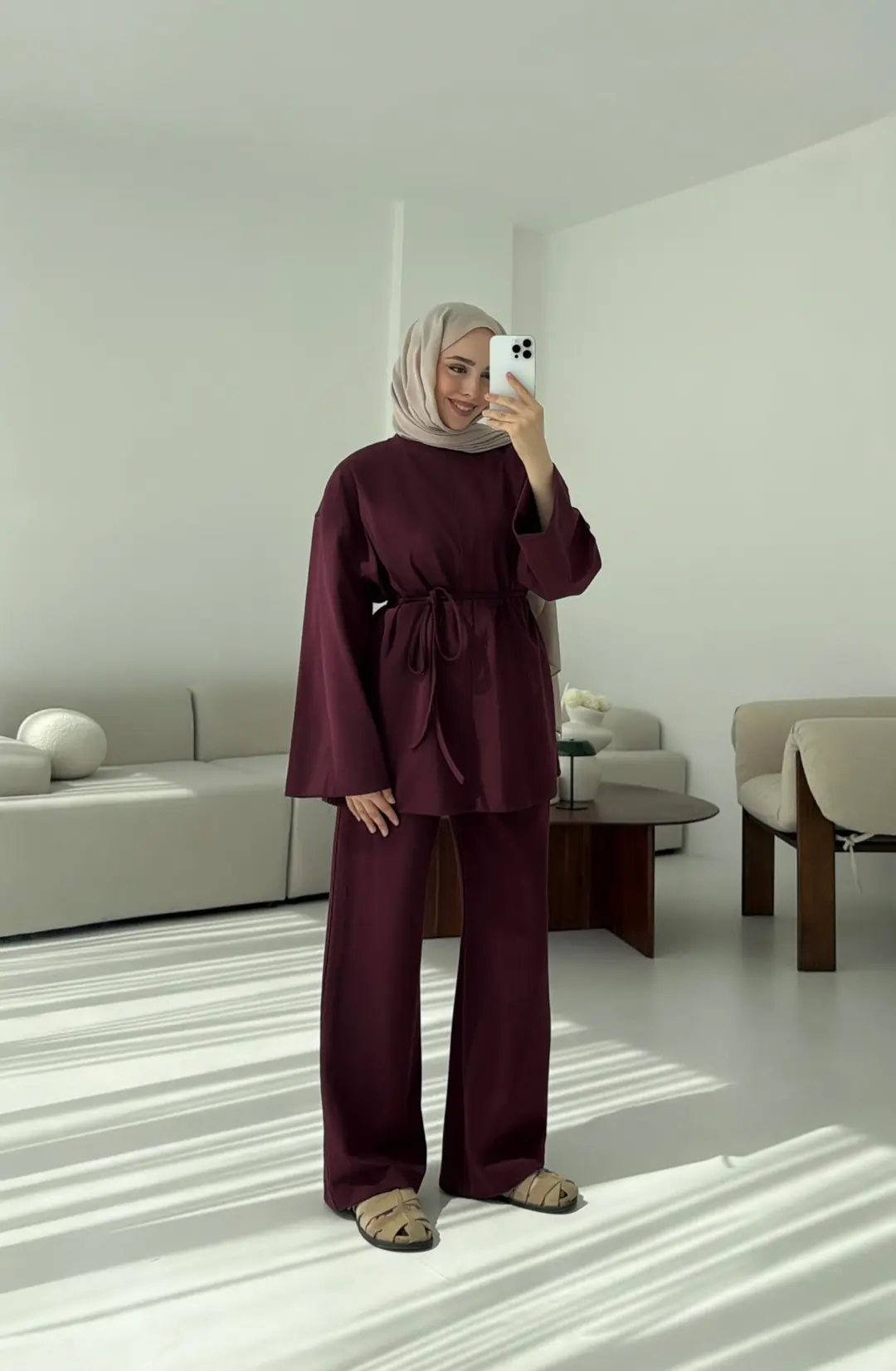 Oysho Takım Bordo - Görsel 6