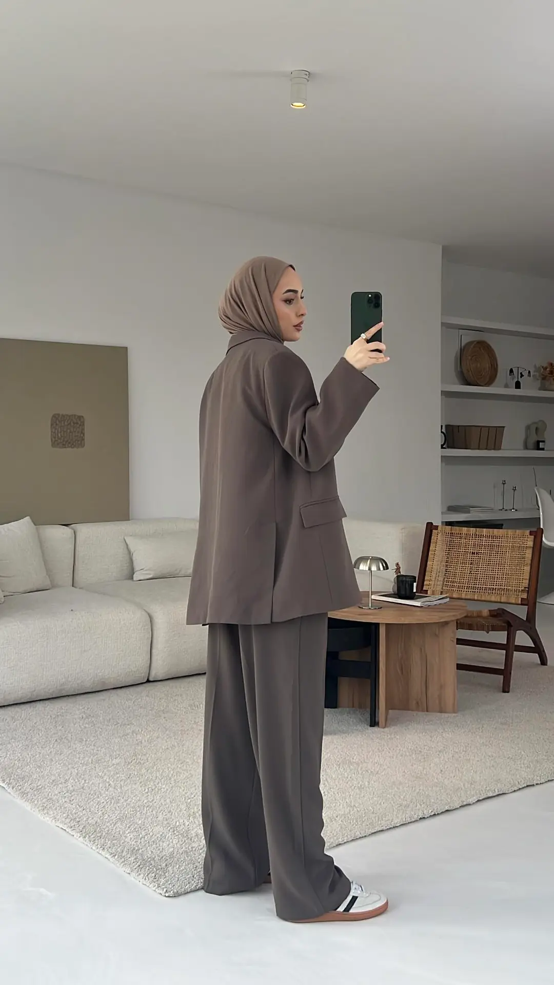 Özel Seri Premium Ceketli Takım Koyu Vizon - Görsel 2