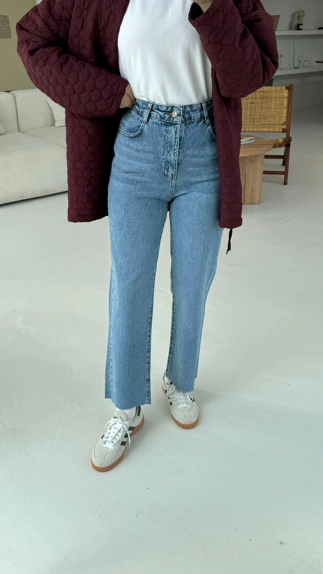 Paçası Kesik Premium Pantolon R46 - Görsel 3