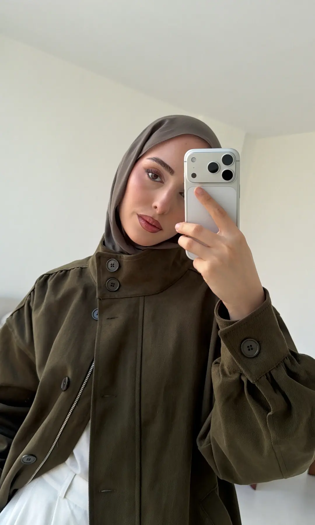 Bomber Gabardin Ceket Haki - Görsel 3