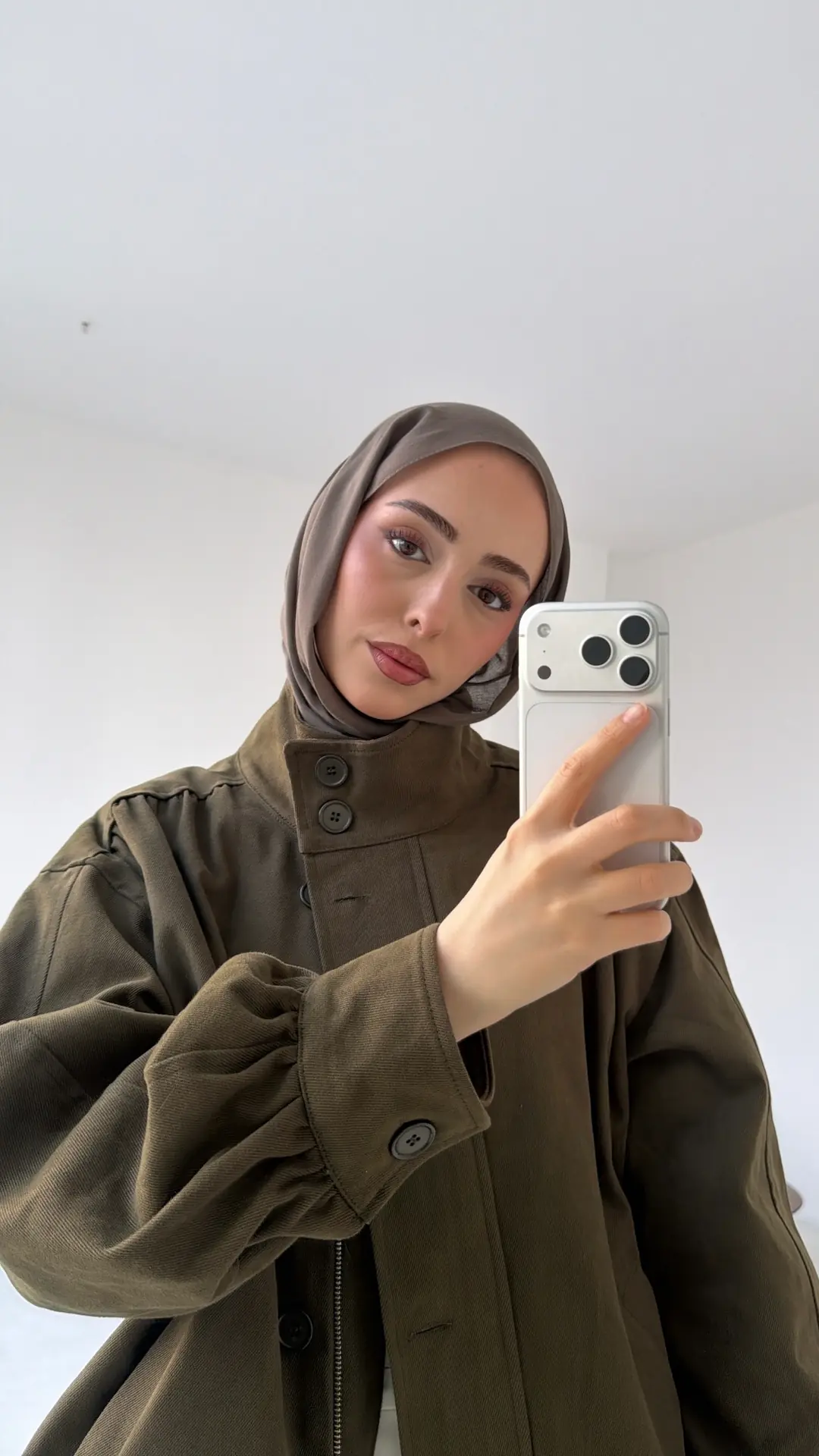 Bomber Gabardin Ceket Haki - Görsel 4