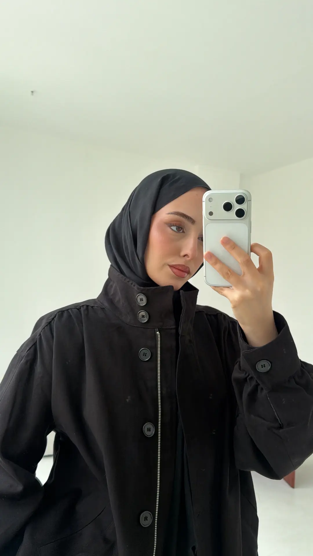 Bomber Gabardin Ceket Siyah - Görsel 9