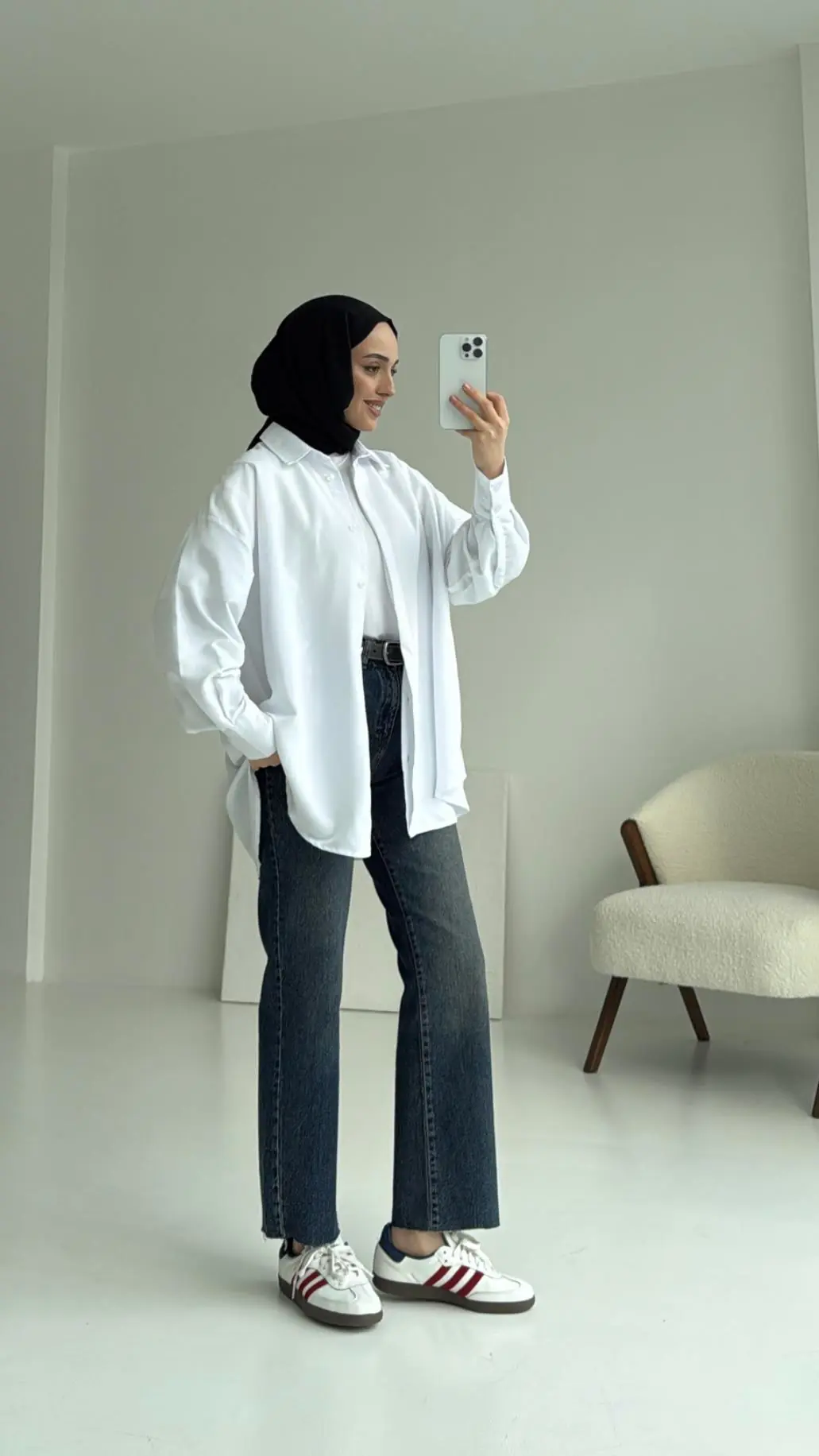 Panda Gömlek Beyaz - Görsel 3