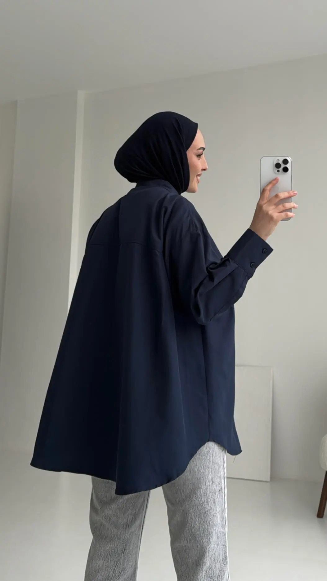 Panda Gömlek Lacivert - Görsel 4