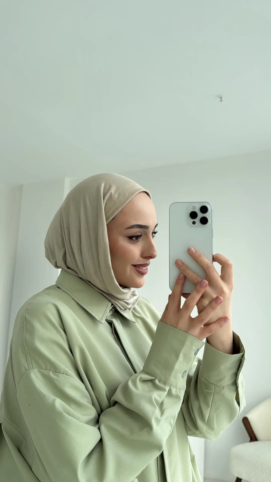 Panda Gömlek Mint - Görsel 5