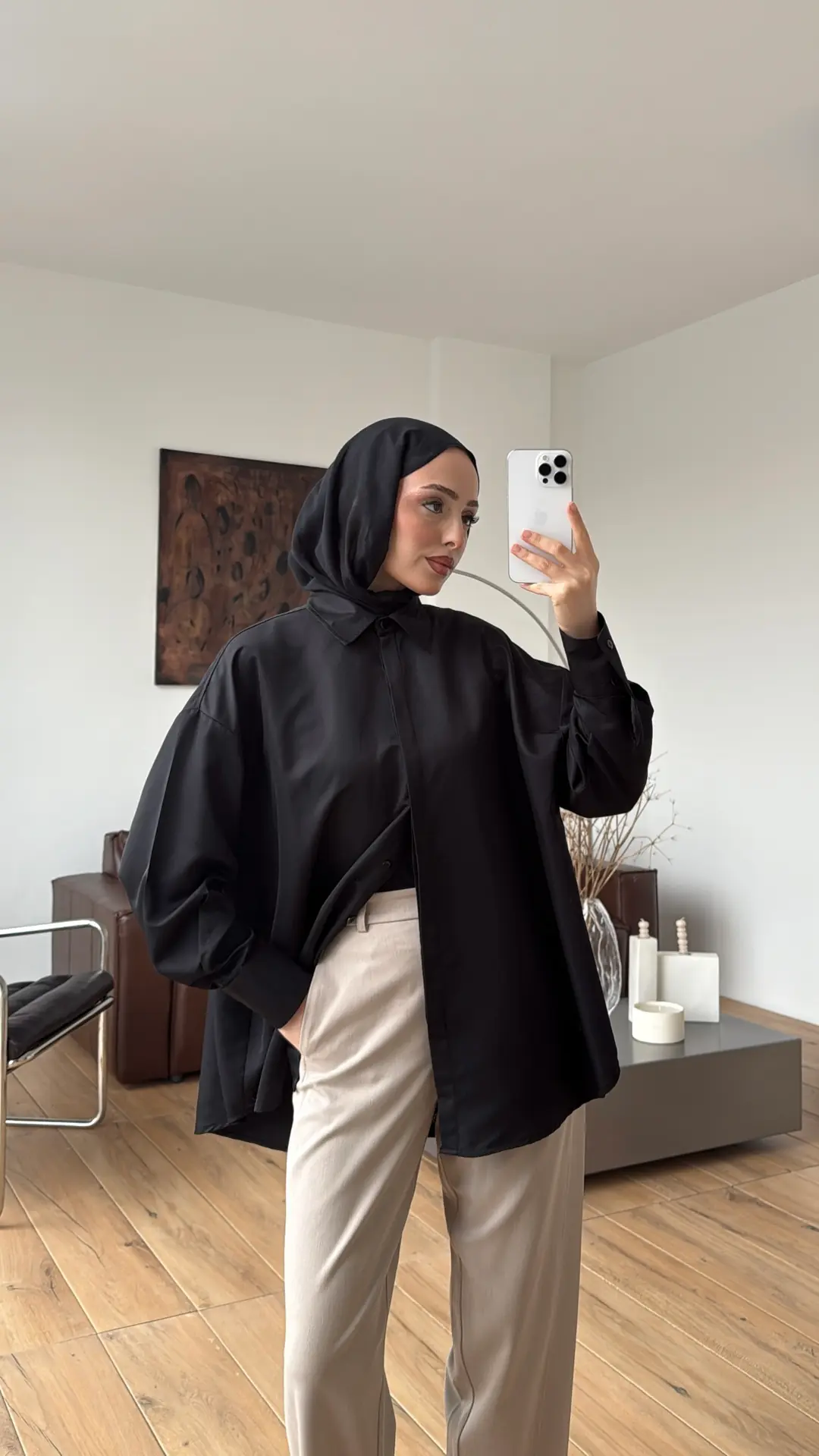 Panda Gömlek Siyah - Görsel 10