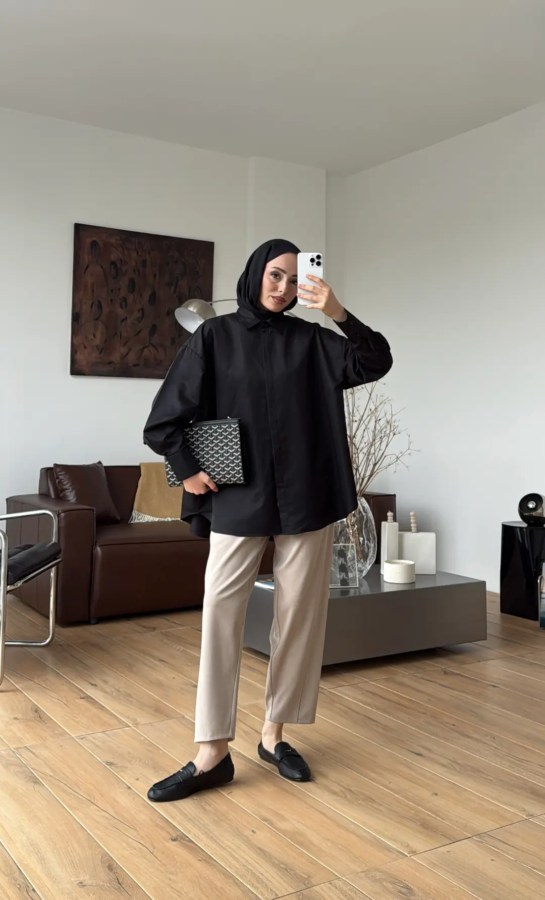 Panda Gömlek Siyah - Görsel 6