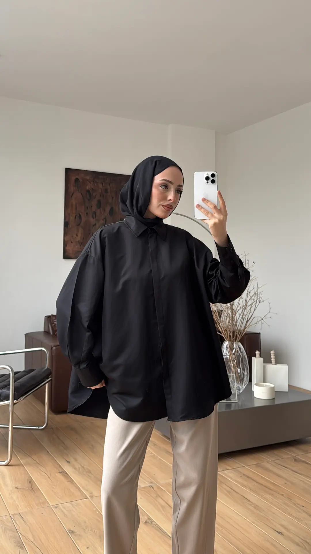 Panda Gömlek Siyah - Görsel 8