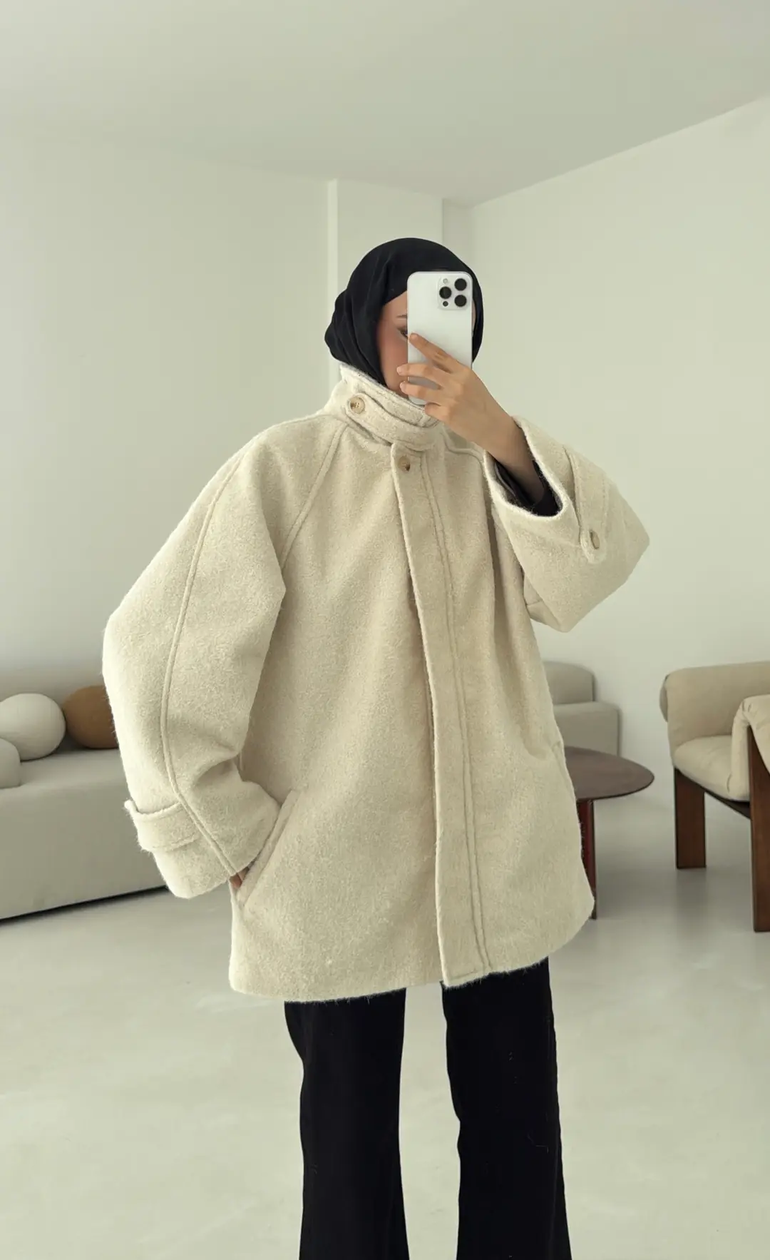 Pat Detay Kaban Ekru - Görsel 7