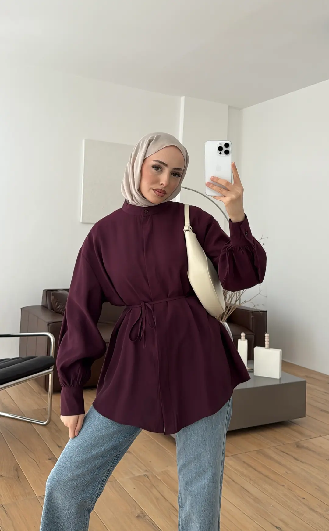 Patlı Gömlek Bordo