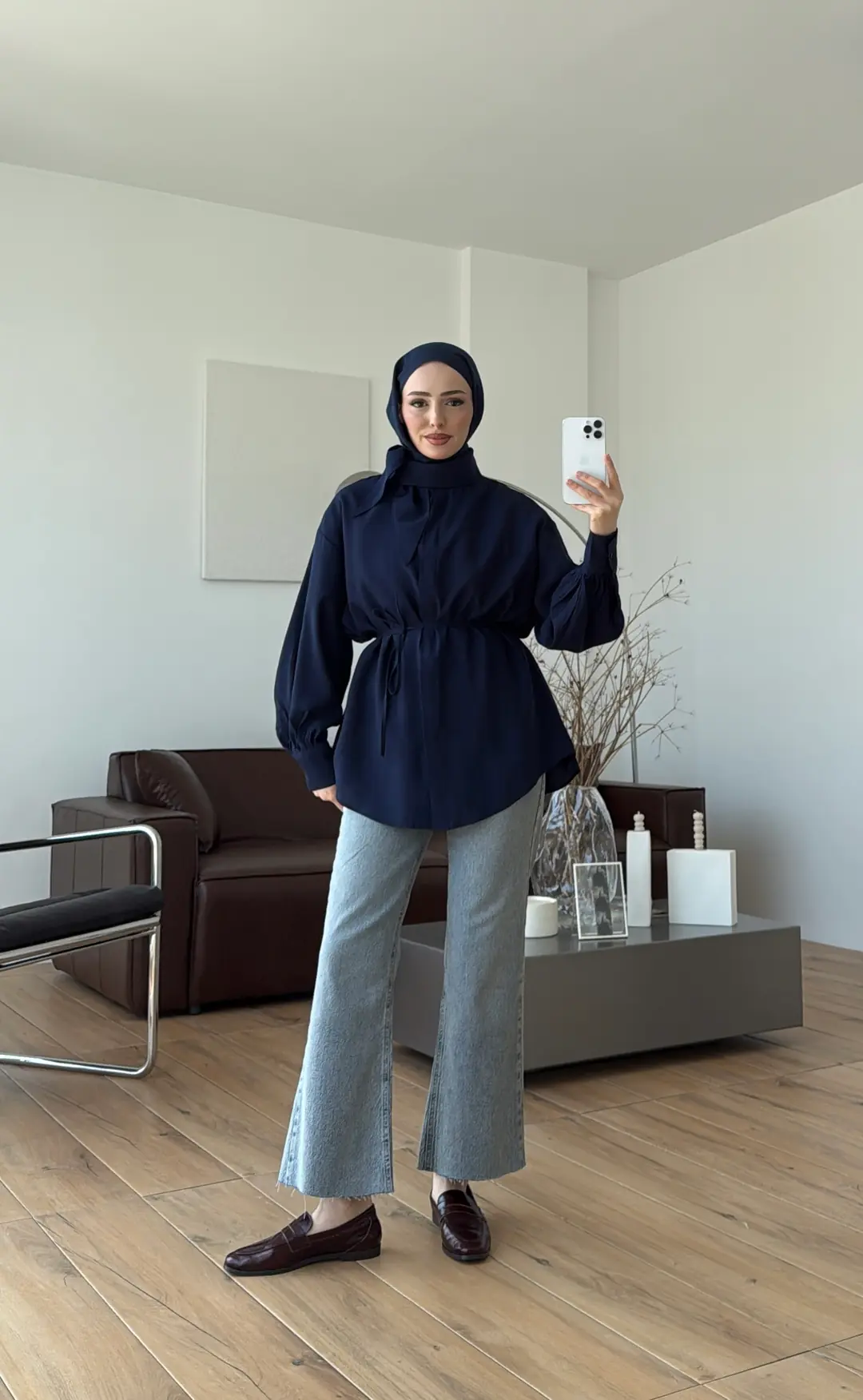 Patlı Gömlek Lacivert - Görsel 4