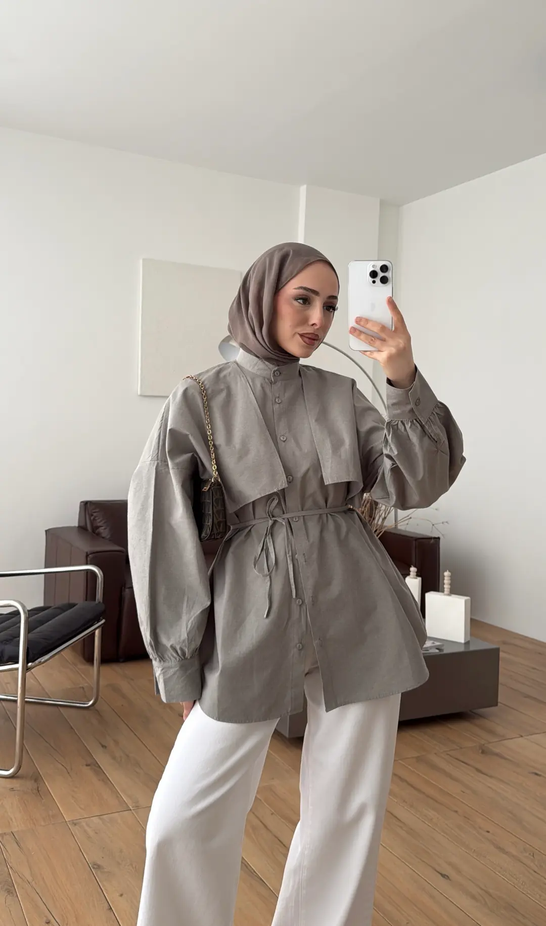 Pelerin Gömlek Çağla Yeşili - Görsel 8