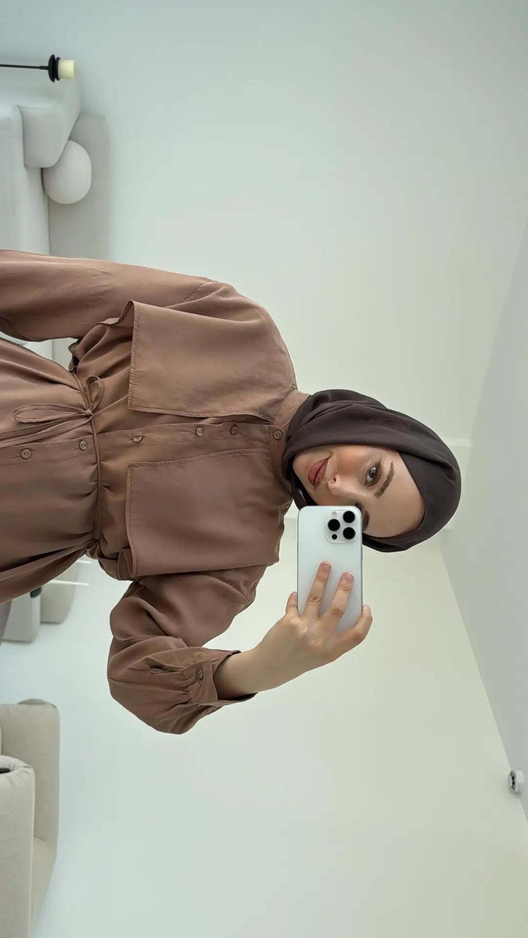 Pelerinli Modal Gömlek - Görsel 2