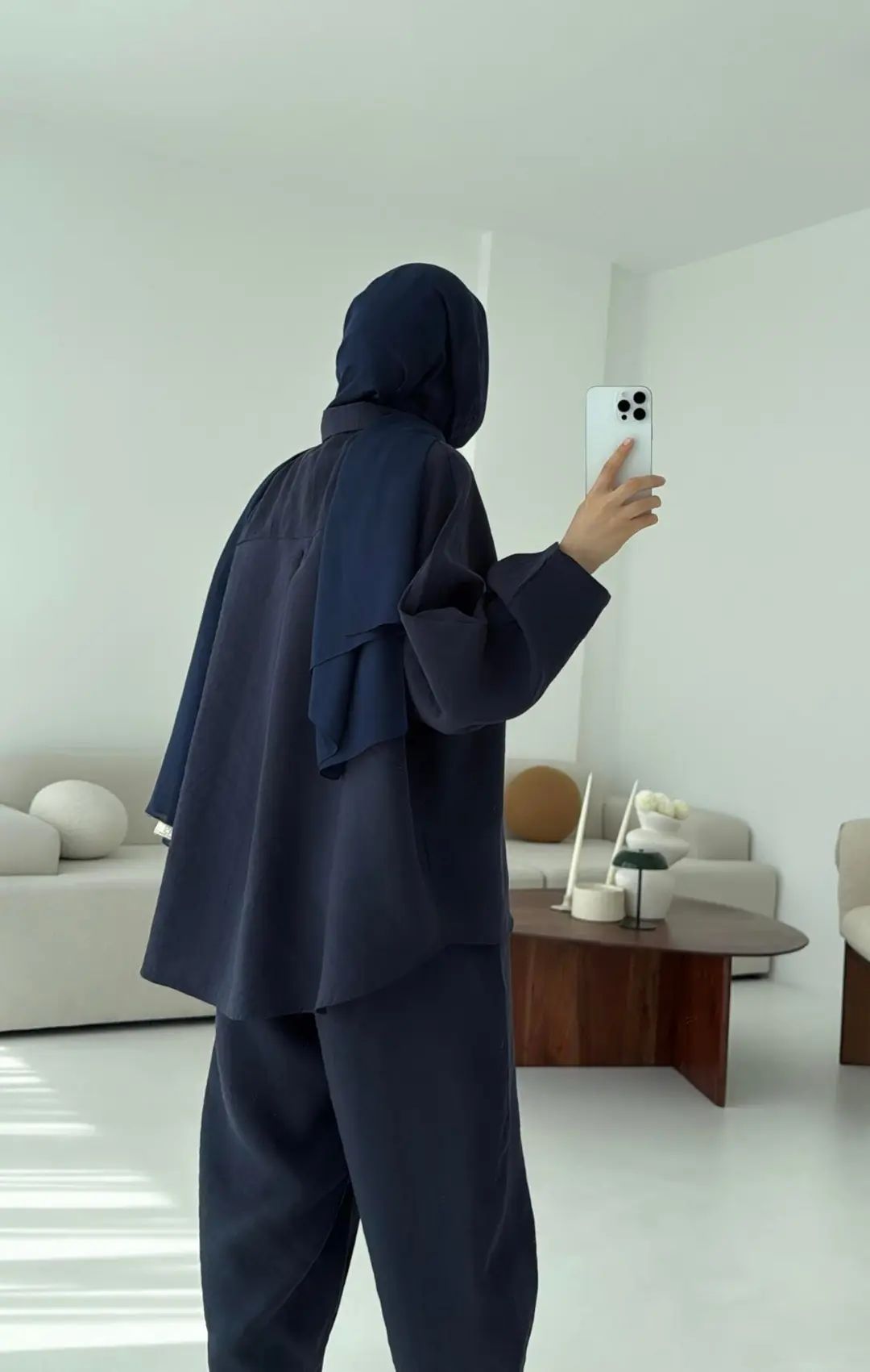 Pens Detay Tencel Takım Lacivert