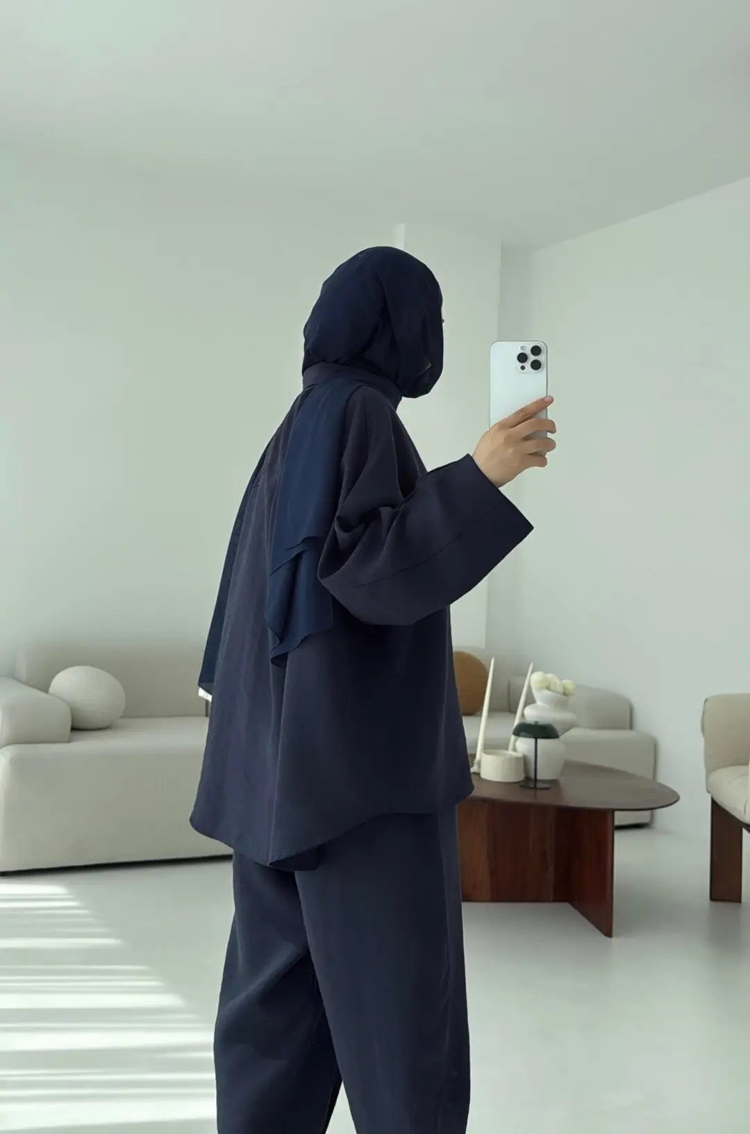 Pens Detay Tencel Takım Lacivert - Görsel 7