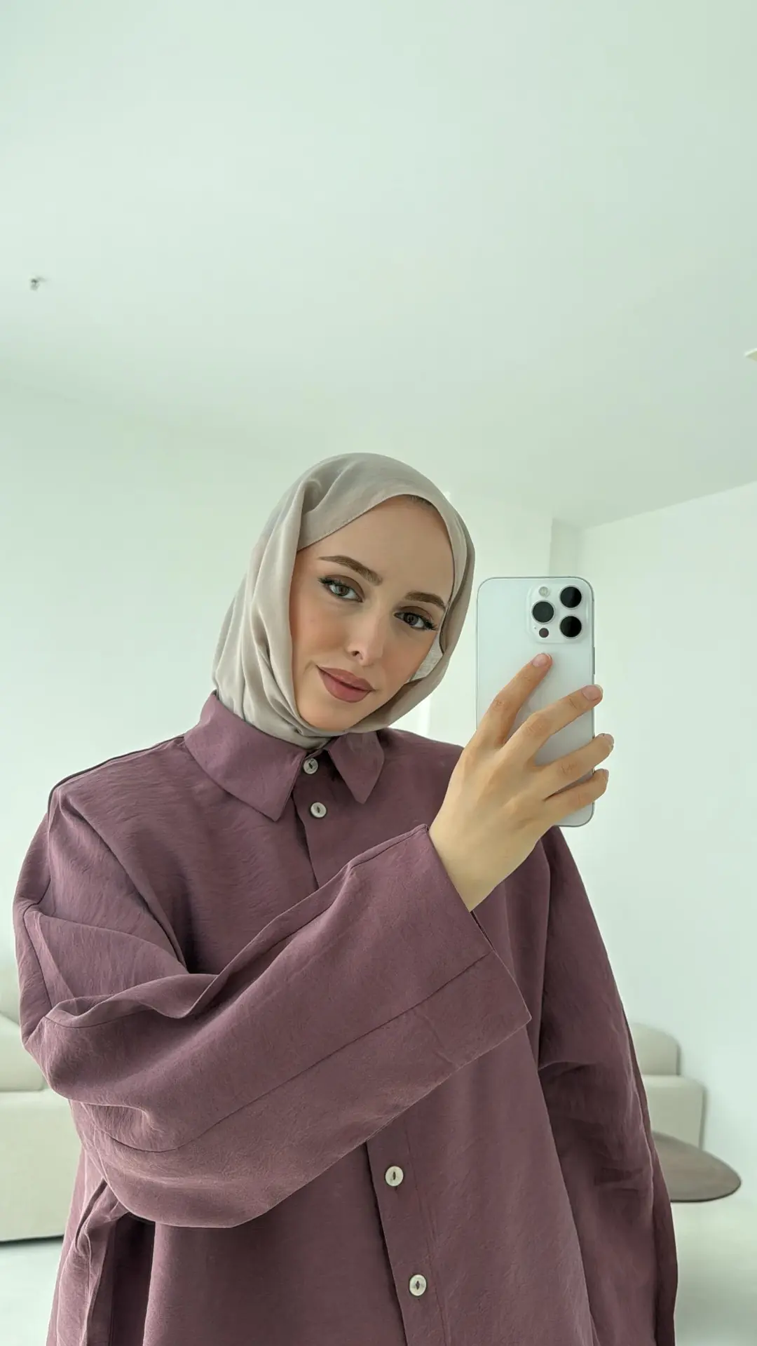 Pens Detay Tencel Takım Mürdüm - Görsel 10