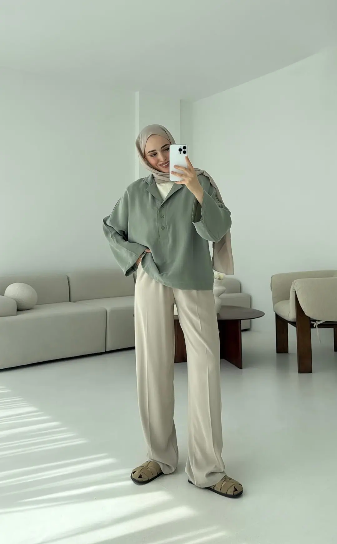 Polo Yaka Bluz Mint - Görsel 2