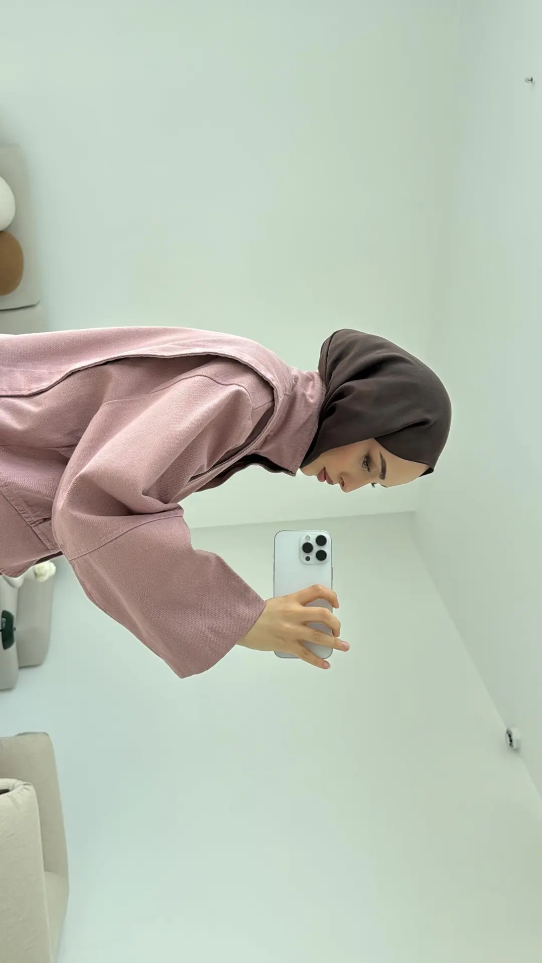 Premium Gabardin Tasarım Ceket Gül Kurusu - Görsel 5