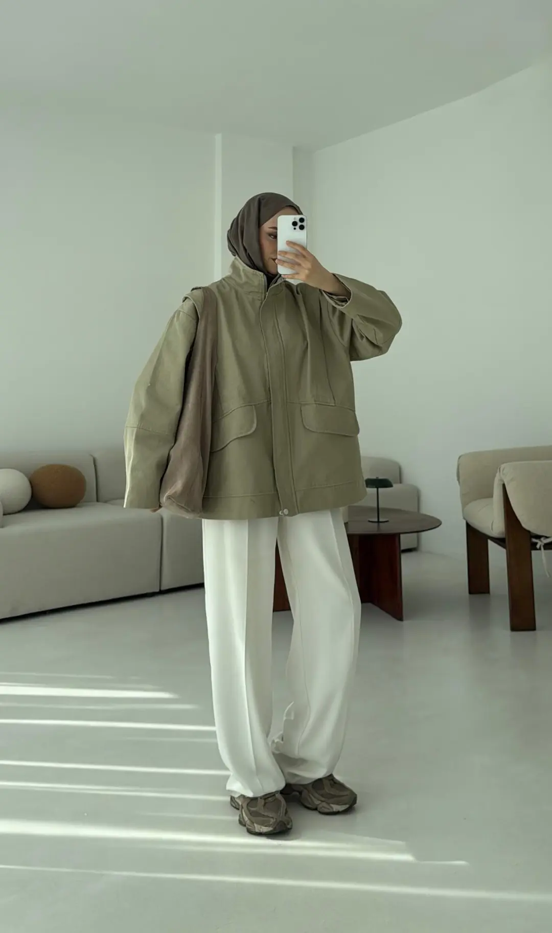 Premium Gabardin Tasarım Ceket Haki - Görsel 7