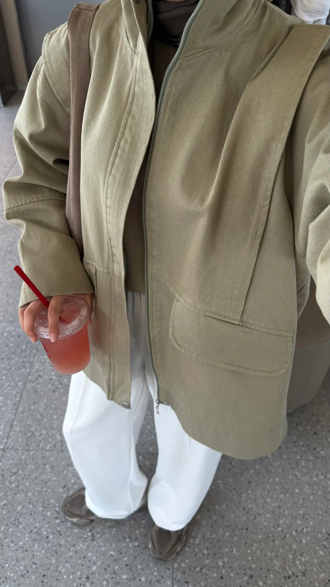 Premium Gabardin Tasarım Ceket Haki - Görsel 8