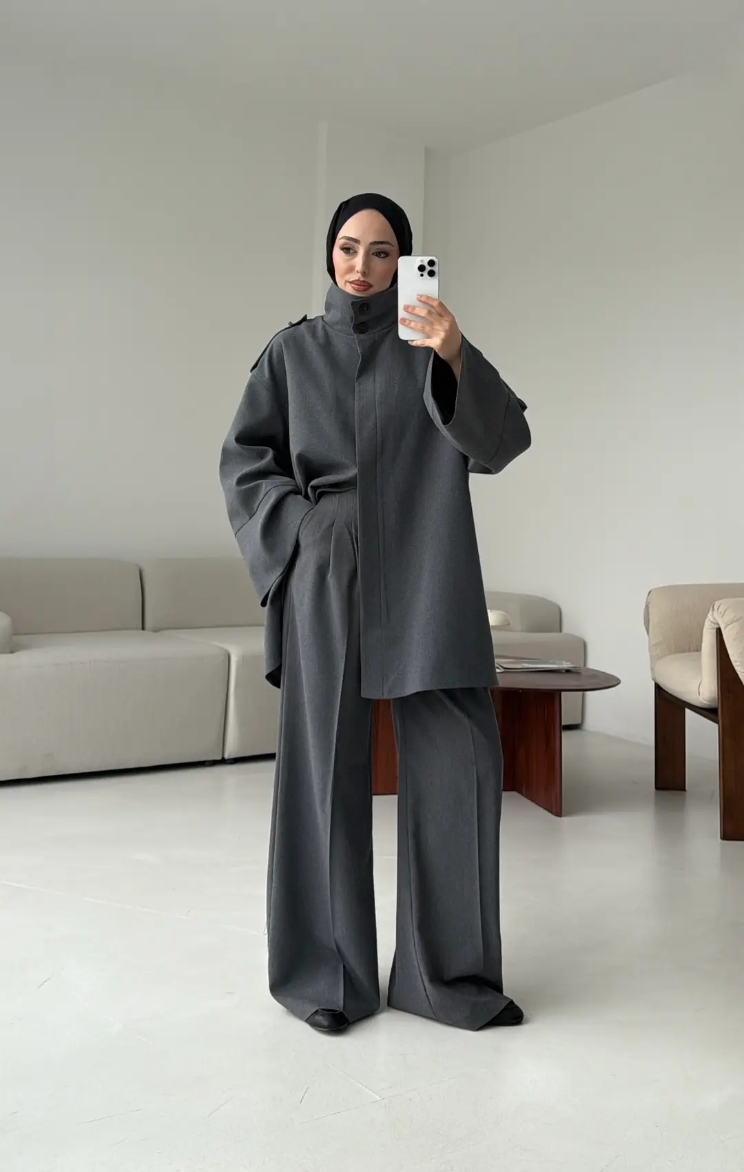 Premıum Klasik Takım Koyu Gri - Görsel 7