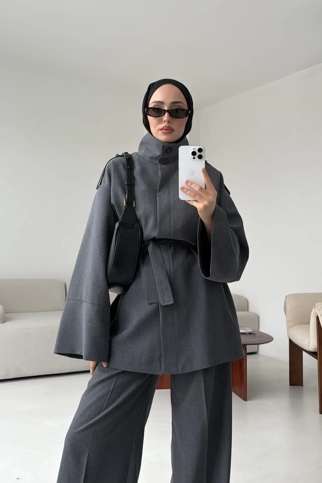 Premıum Klasik Takım Koyu Gri - Görsel 9