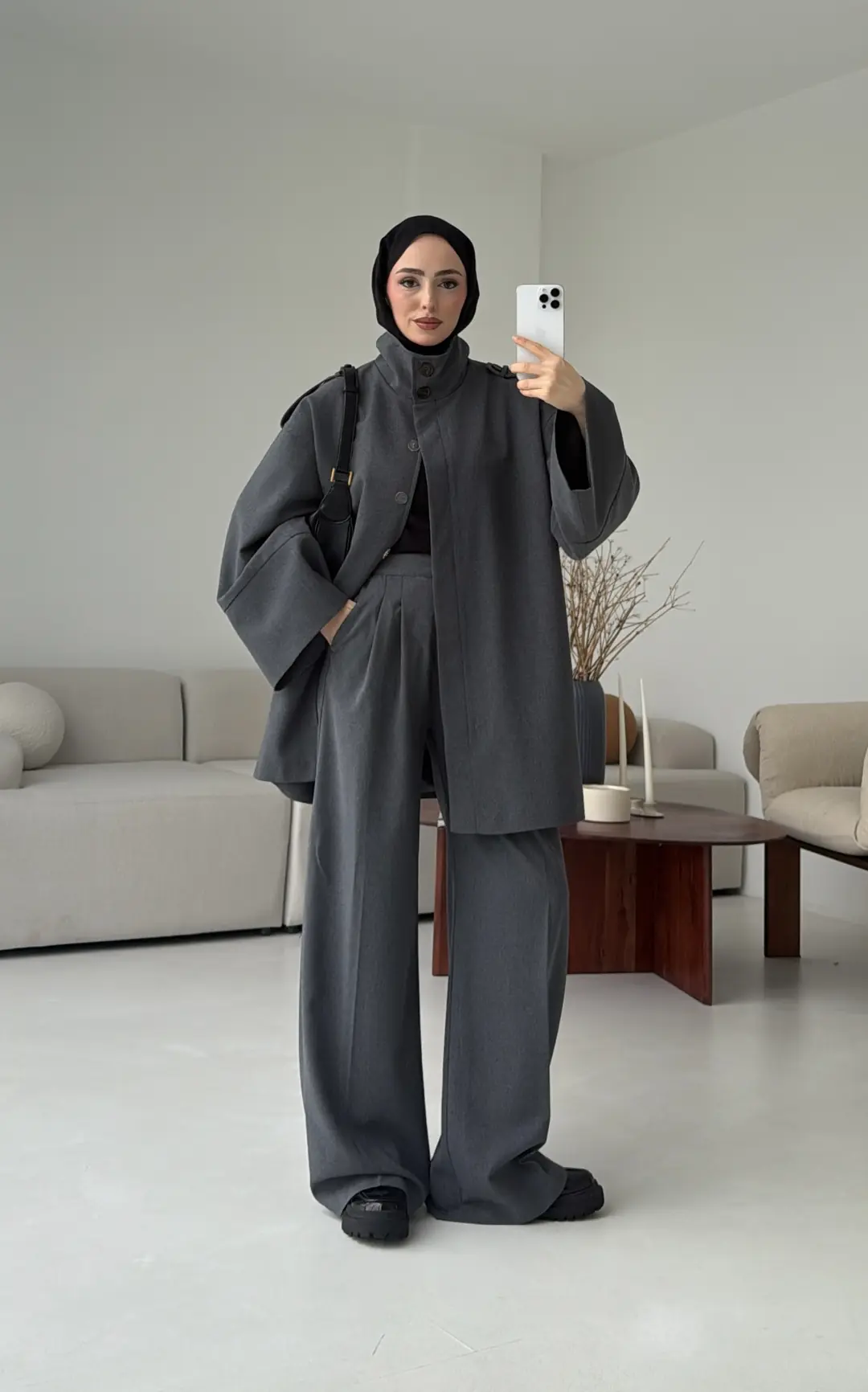 Premıum Klasik Takım Koyu Gri