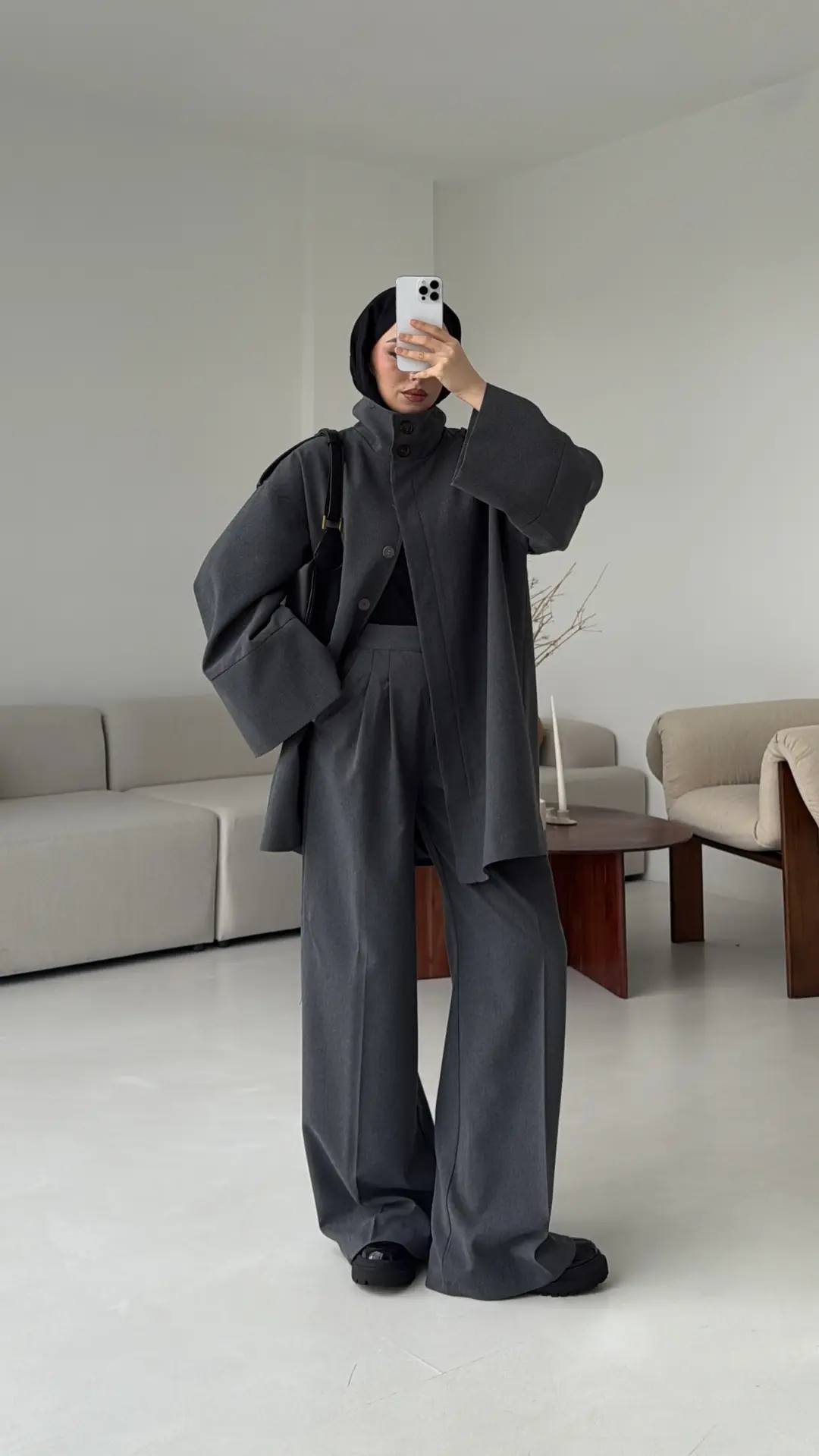 Premıum Klasik Takım Koyu Gri - Görsel 5