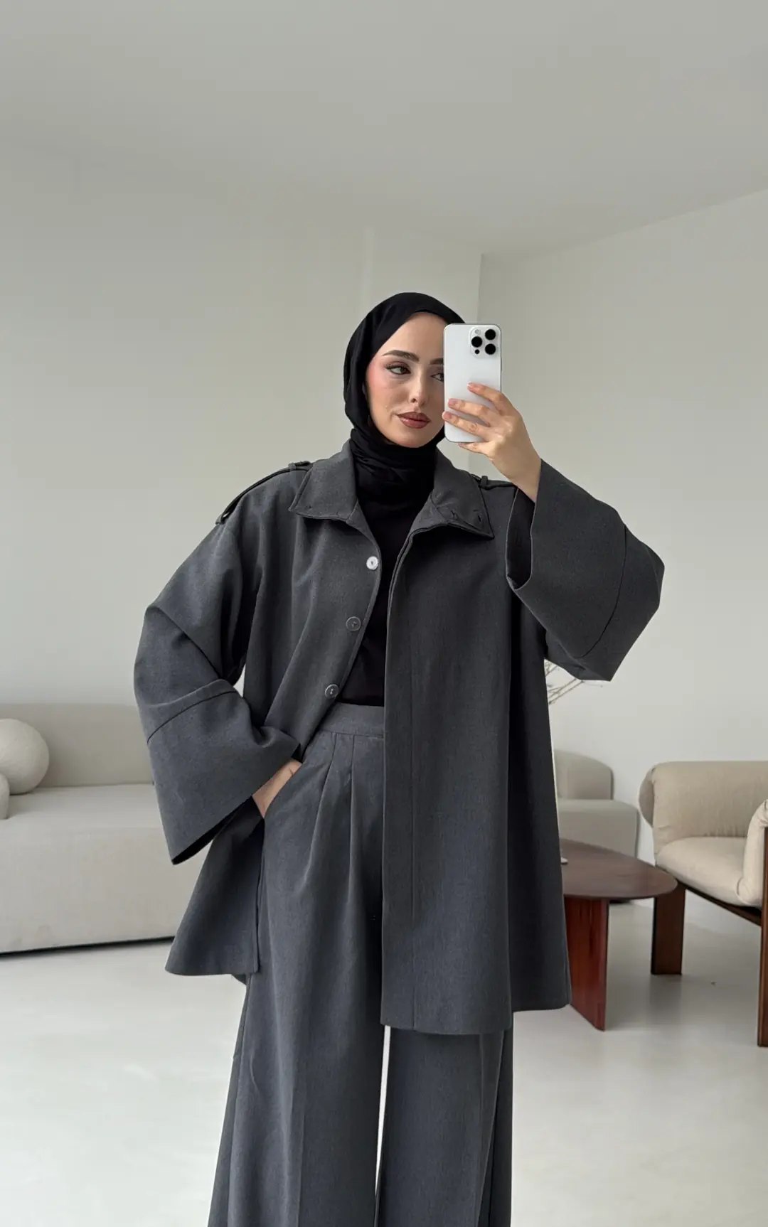 Premıum Klasik Takım Koyu Gri - Görsel 9