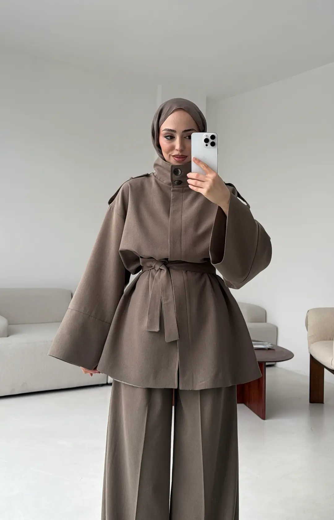 Premıum Klasik Takım Vizon - Görsel 3