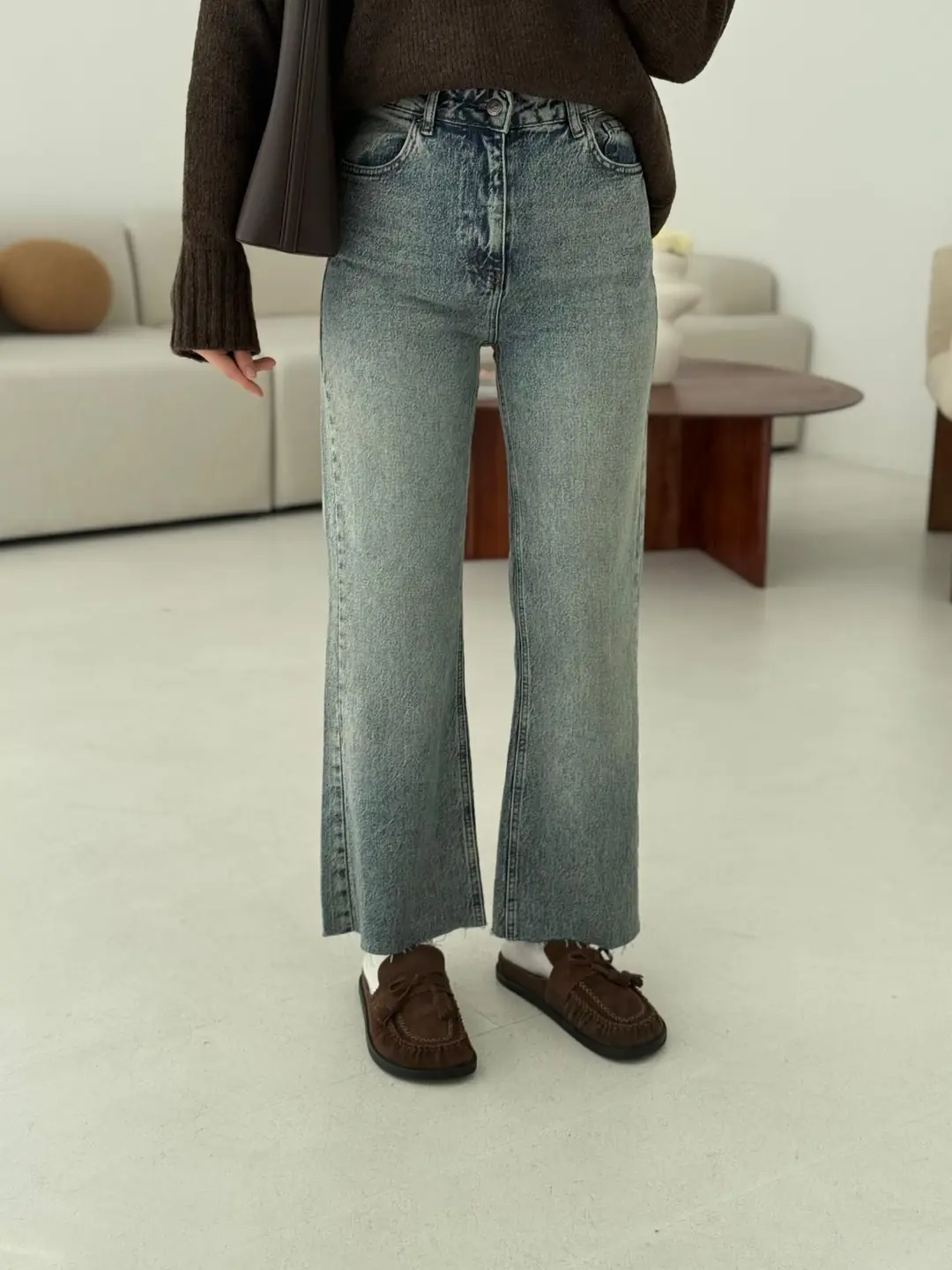 Premium Paçası Kesik Hafif İspanyol Jean 276