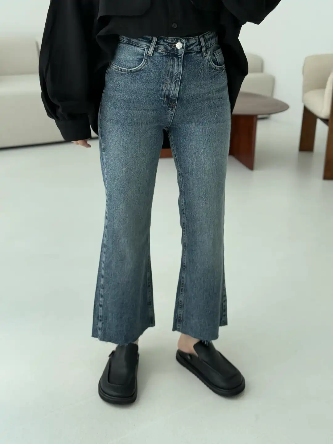 Premium Paçası Kesik Hafif İspanyol Jean 275