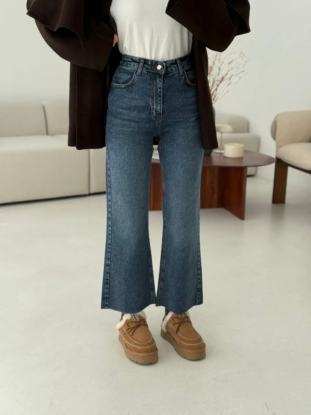 Premium Paçası Kesik Hafif İspanyol Jean R138