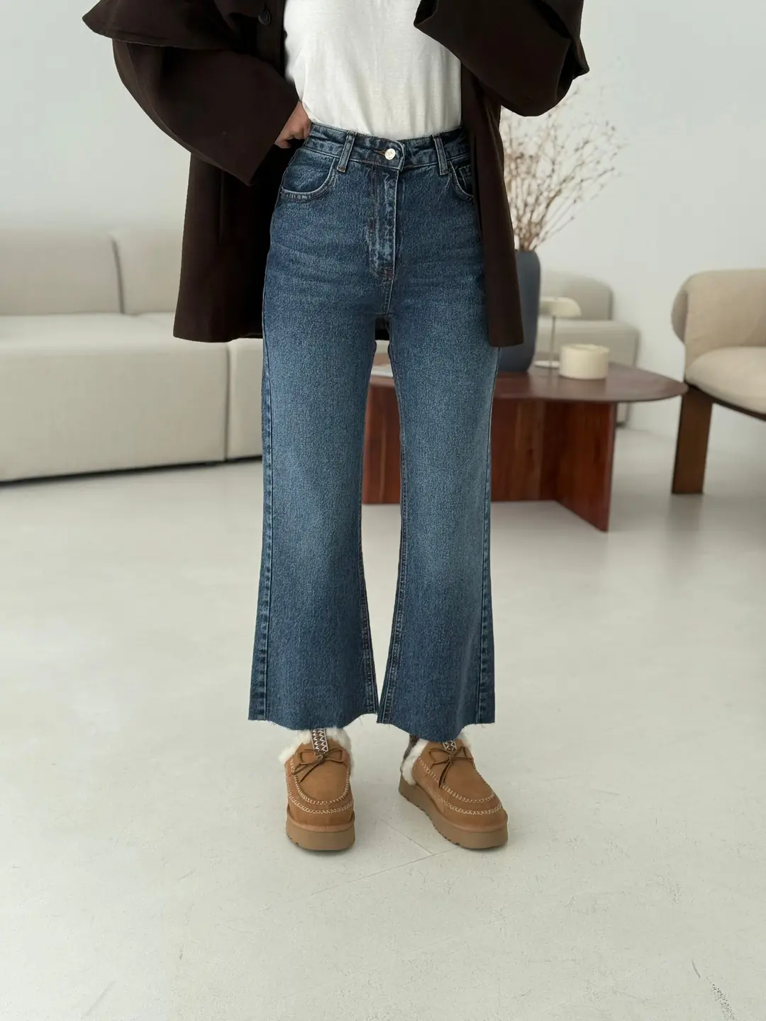 Premium Paçası Kesik Hafif İspanyol Jean R138 - Görsel 2