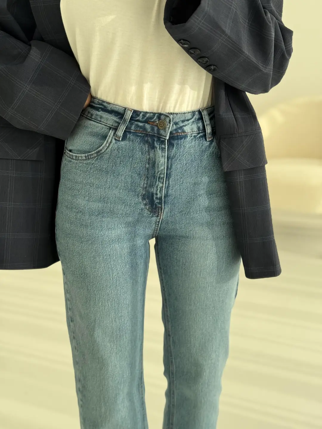 Premium Paçası Kesik Jean 2004 - Görsel 3